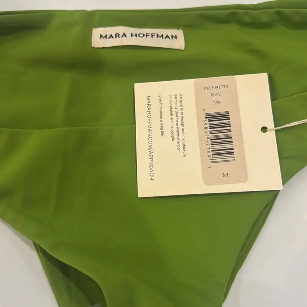 Mara Hoffman Kay Bikini Bottom - Cicoria Green Size M